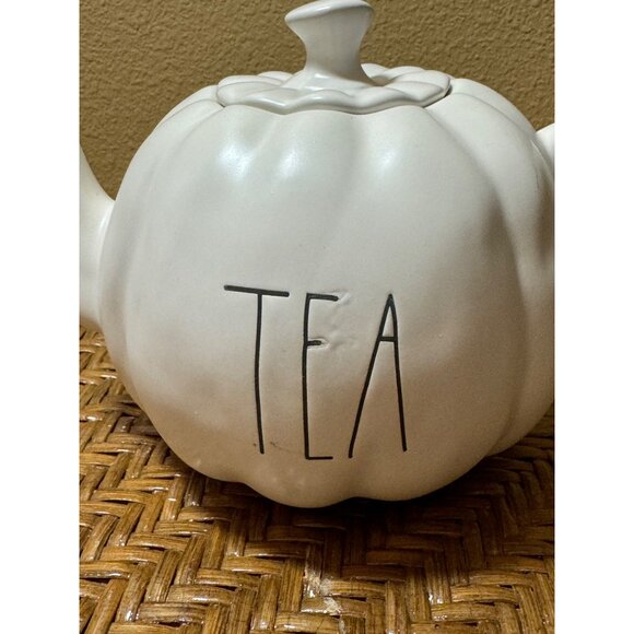 Rae Dunn Artisan Tea Pumpkin Shaped Fall Teapot Halloween Thanksgiving Fall - Picture 8 of 14